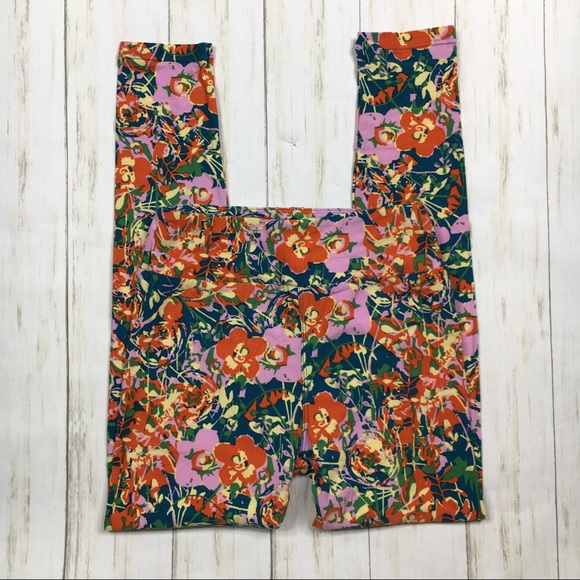 LuLaRoe Pants - LuLaRoe Leggings Multi Color Floral Print